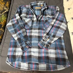 Vintage Cropped Flannel Overshirt